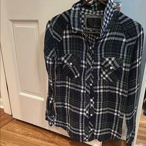 Rails - Blue and Green plaid and check shirt